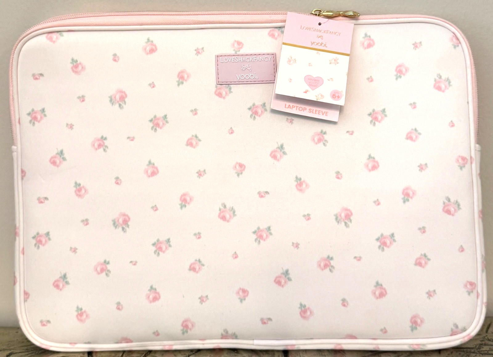 LoveShackFancy x Target Blooming Heirloom Ditsy LAPTOP COVER SLEEVE Ballet Bloom