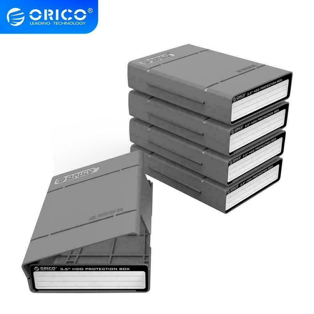 ORICO 5PCS 3.5 inch HDD Hard Drive Protective Case SDD Storage Box HDD Case