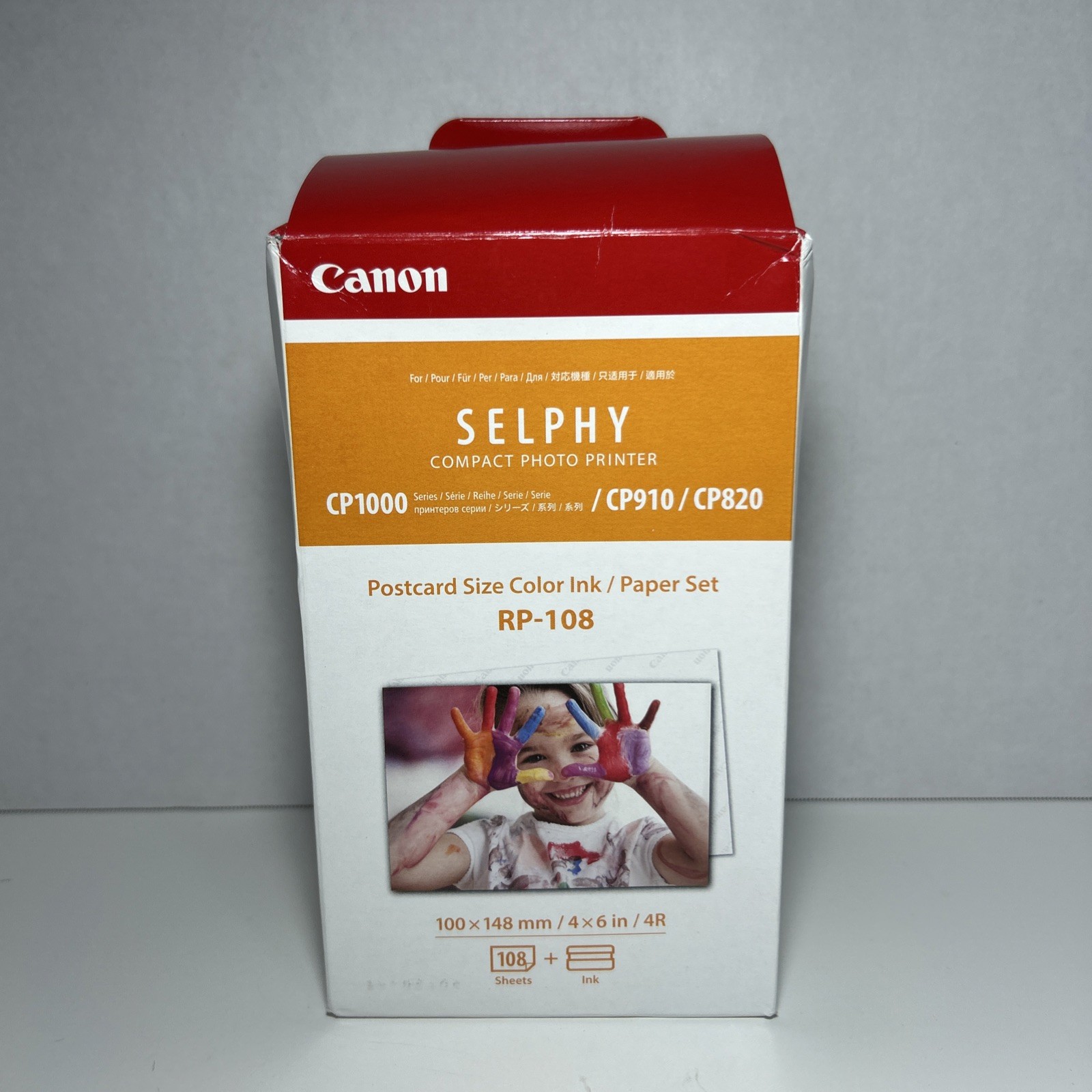 Canon RP-108 Color Ink/Paper Set, Compatible with Selphy CP910/CP820/CP1200