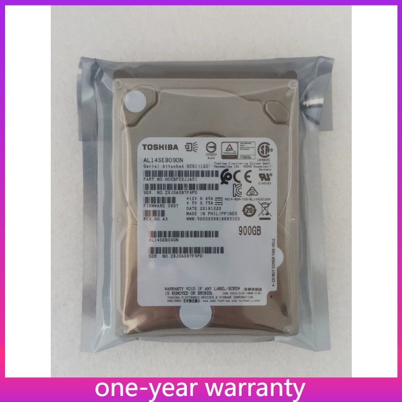 1PCS AL14SEB090N Toshiba AL14SEB090N 900GB 2.5" 12Gb/s 10K RPM SAS Hard Drive H