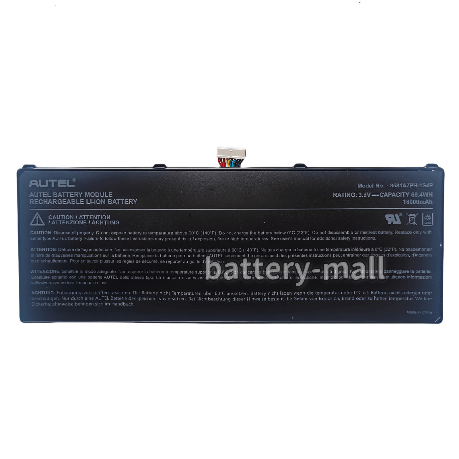 New   18000mAh 68.4Wh 3.8V 3581A7PH-1S4P Battery for Autel Diagnostic Scan