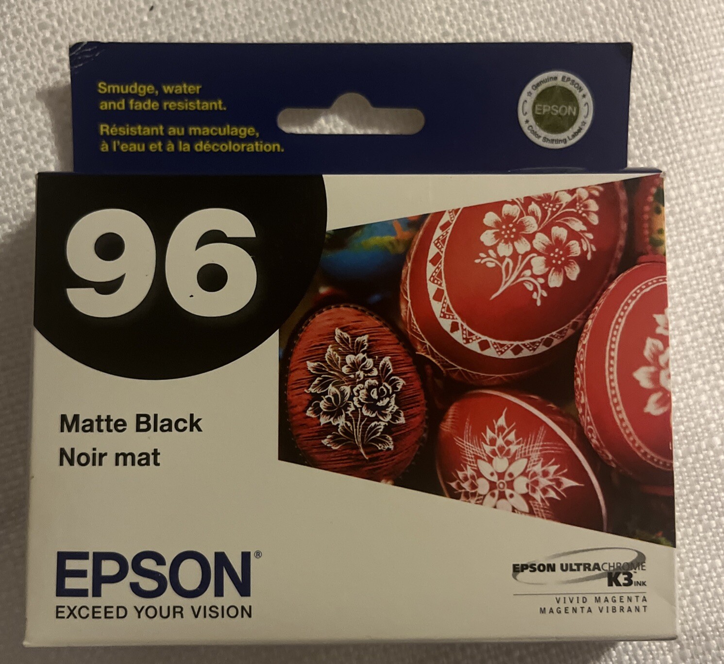 Sealed Genuine Epson 96 T096820 Matte Black Stylus R2880 EXPIRED 12/2012