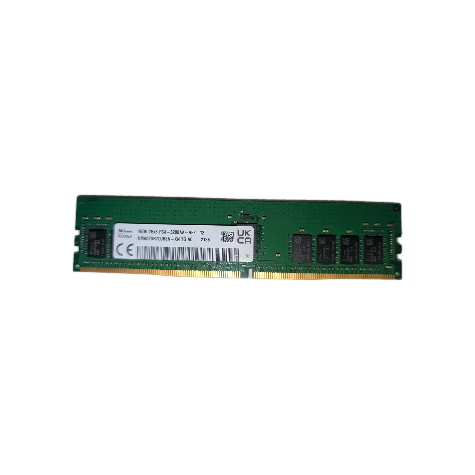 SK Hynix 16GB 3200MHz DDR4 ECC DIMM RAM PC4-25600 2RX8 1.2V Server Memory