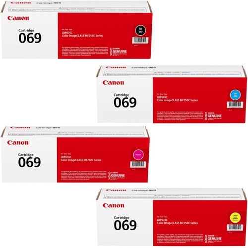 Canon 069 Toner Set – CMYK (Black, Cyan, Magenta, Yellow)