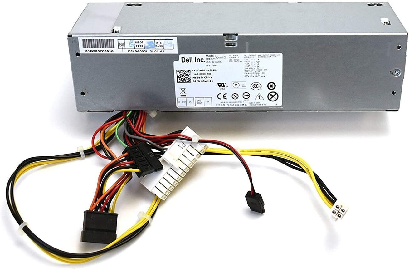 SFF PC 240W Power Supply Fits Dell OptiPlex 390 990 790 960 7010 3010 H240AS-00