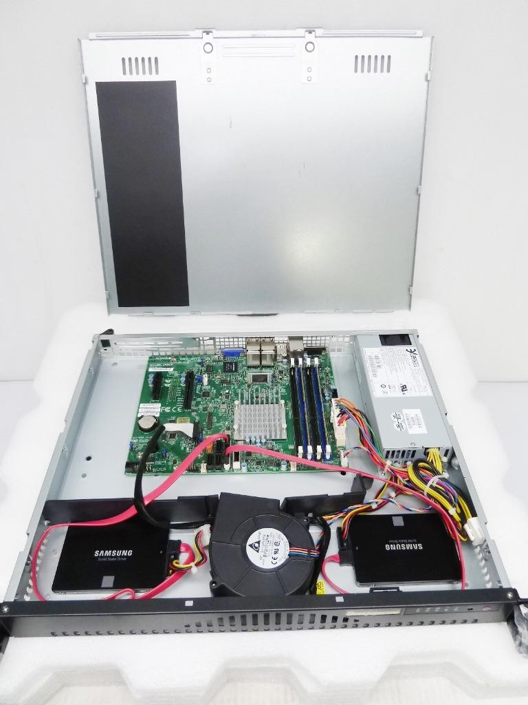 Supermicro SuperServer CSE-512L-200B 16GB DDR3 | 2x 250GB SSD w/ A1SAM-2550F MB