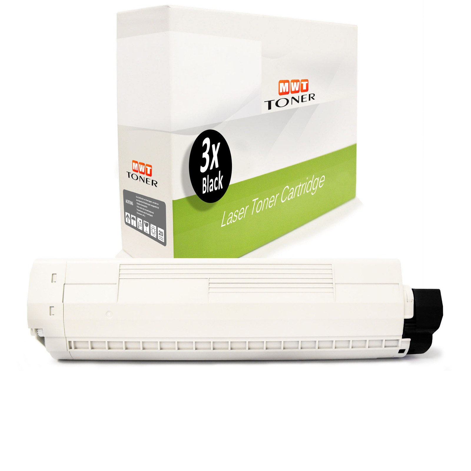 3x MWT Toner BLACK for OKI C-841-DN C-841-N