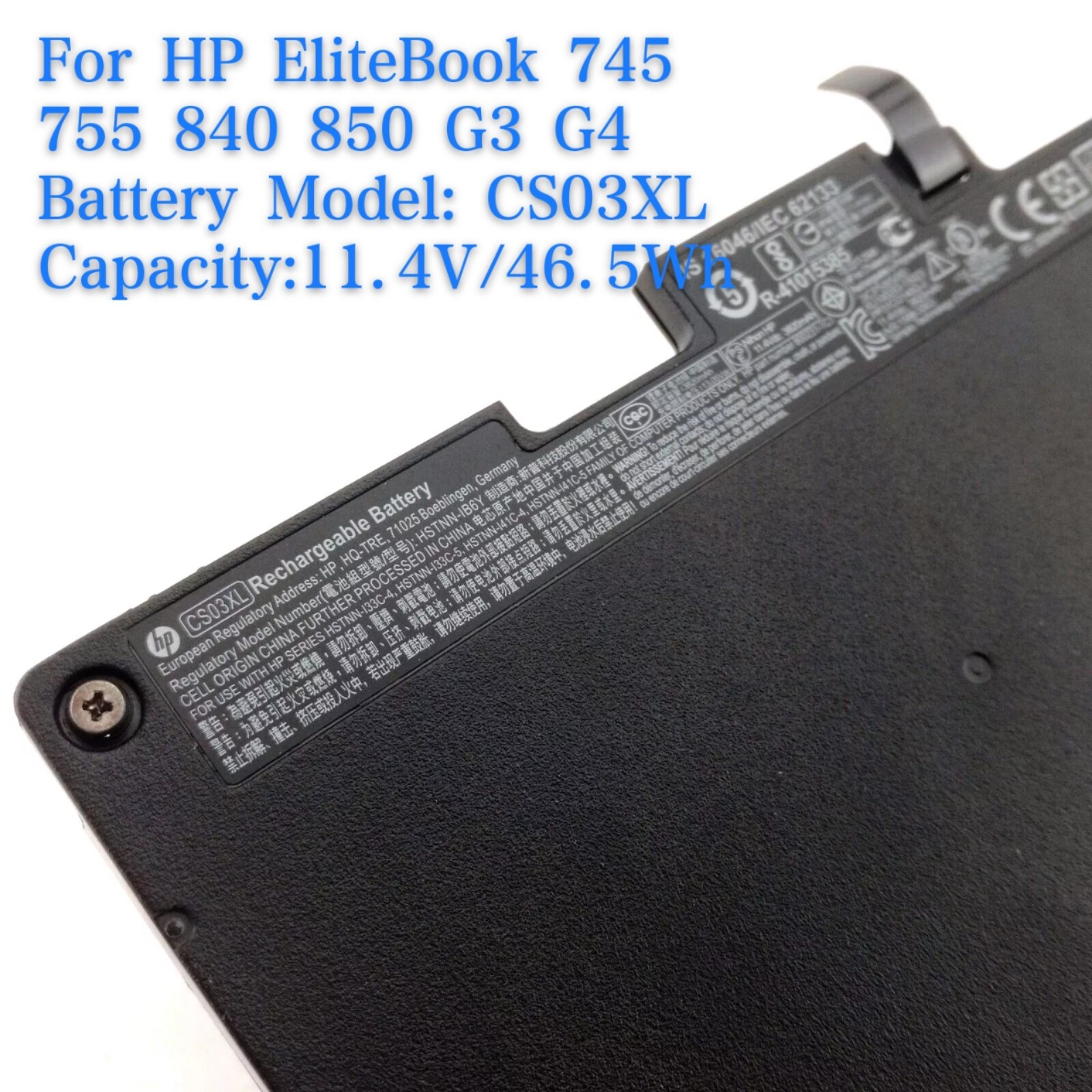 Genuine OEM CS03XL Battery for HP Elitebook 745 840 G3 G4 854108-850 800513-001