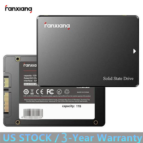Fanxiang 2.5'' SATA SSD 1TB Internal SSD Hard Drive 550MB/s for PC Desktop Mac