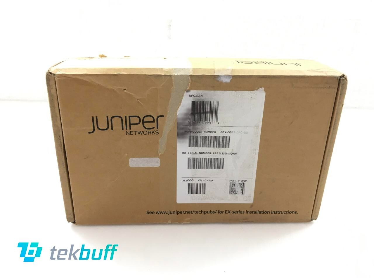 Juniper Networks QFX-QSFP-DAC-3M 40G QSFP+ Passive Direct Network Cable