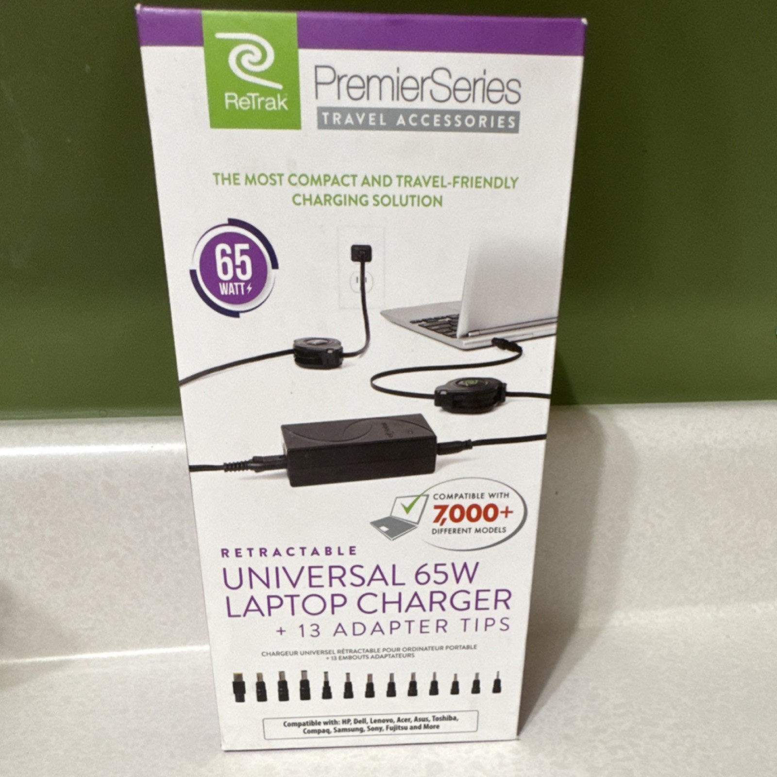 ReTrak Premier Series Universal 65W Laptop Charger 13 Tips for HP Dell Lenovo