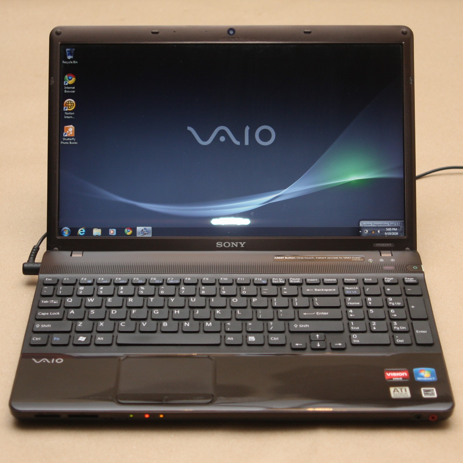 Sony VAIO VPCEE23FX/T Athlon II P320 Radeon HD 4250 320GB HDD 4GB RAM Windows 7