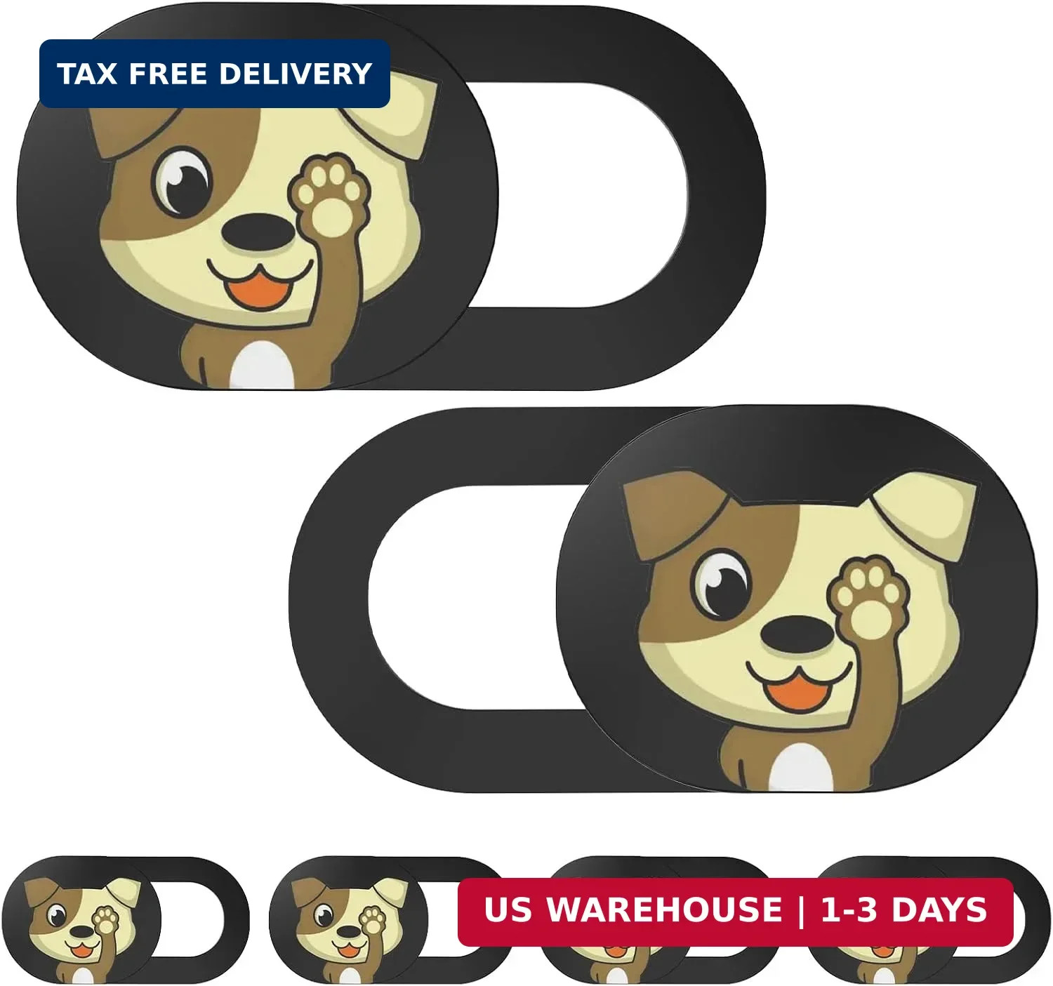 Cute Laptop Camera Cover Slide,6 Packs Ultra-Thin Webcam Cover Blocker