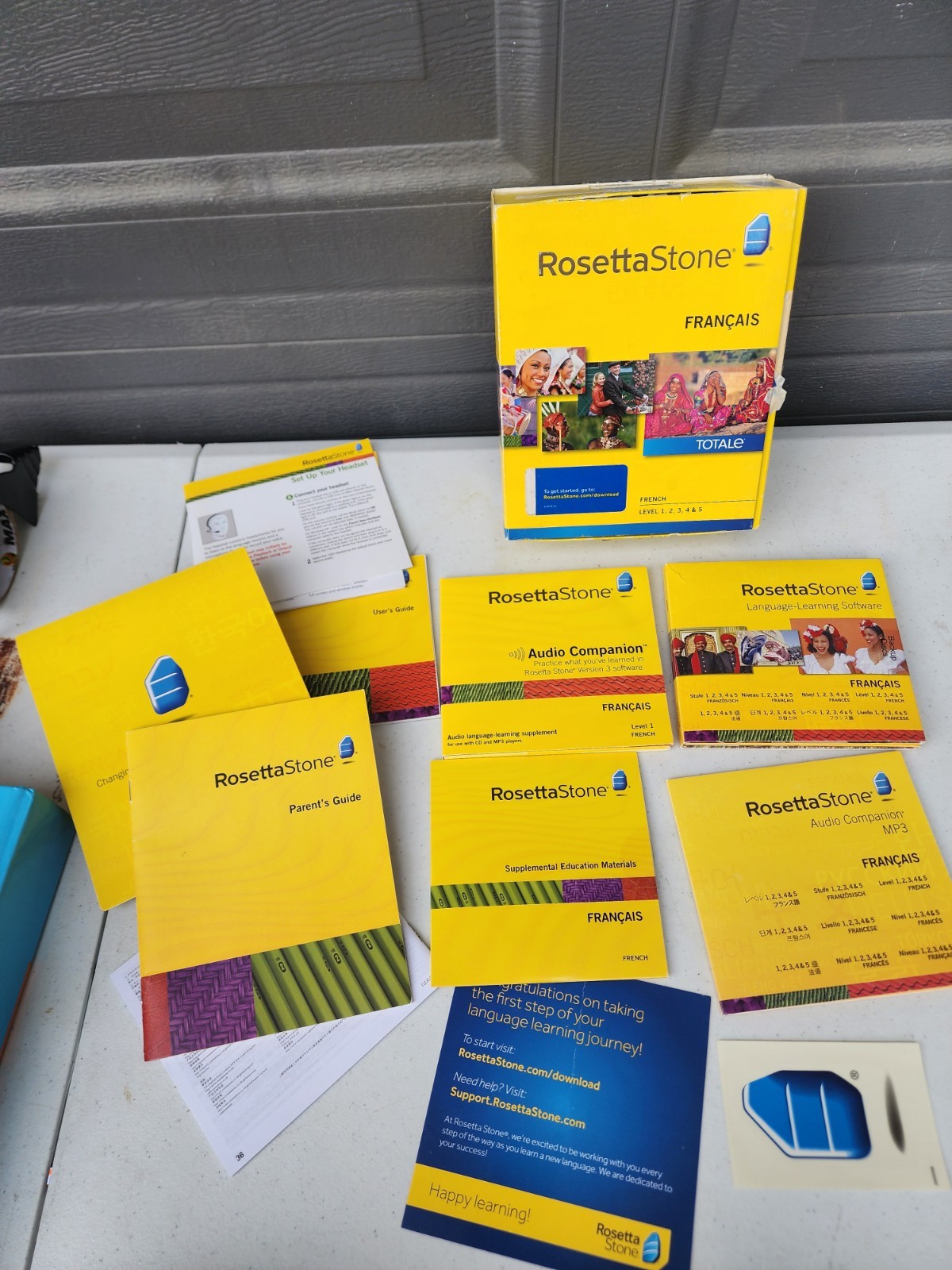 Rosetta Stone French Version 3 Level 1-5 Set 