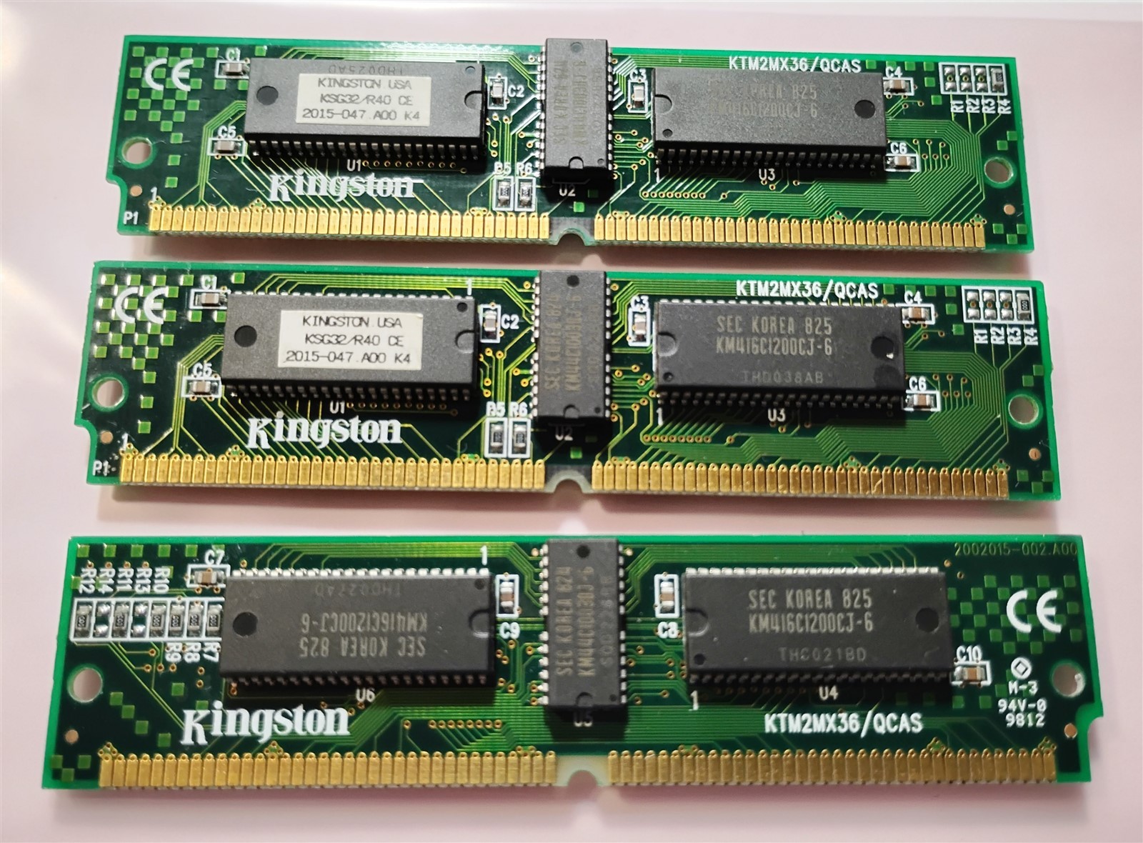 24MB 3x8MB KINGSTON KSG32/R40 KTM2MX36/QCAS FPM PARITY 60ns 2Mx36 SIMM Ram Kit