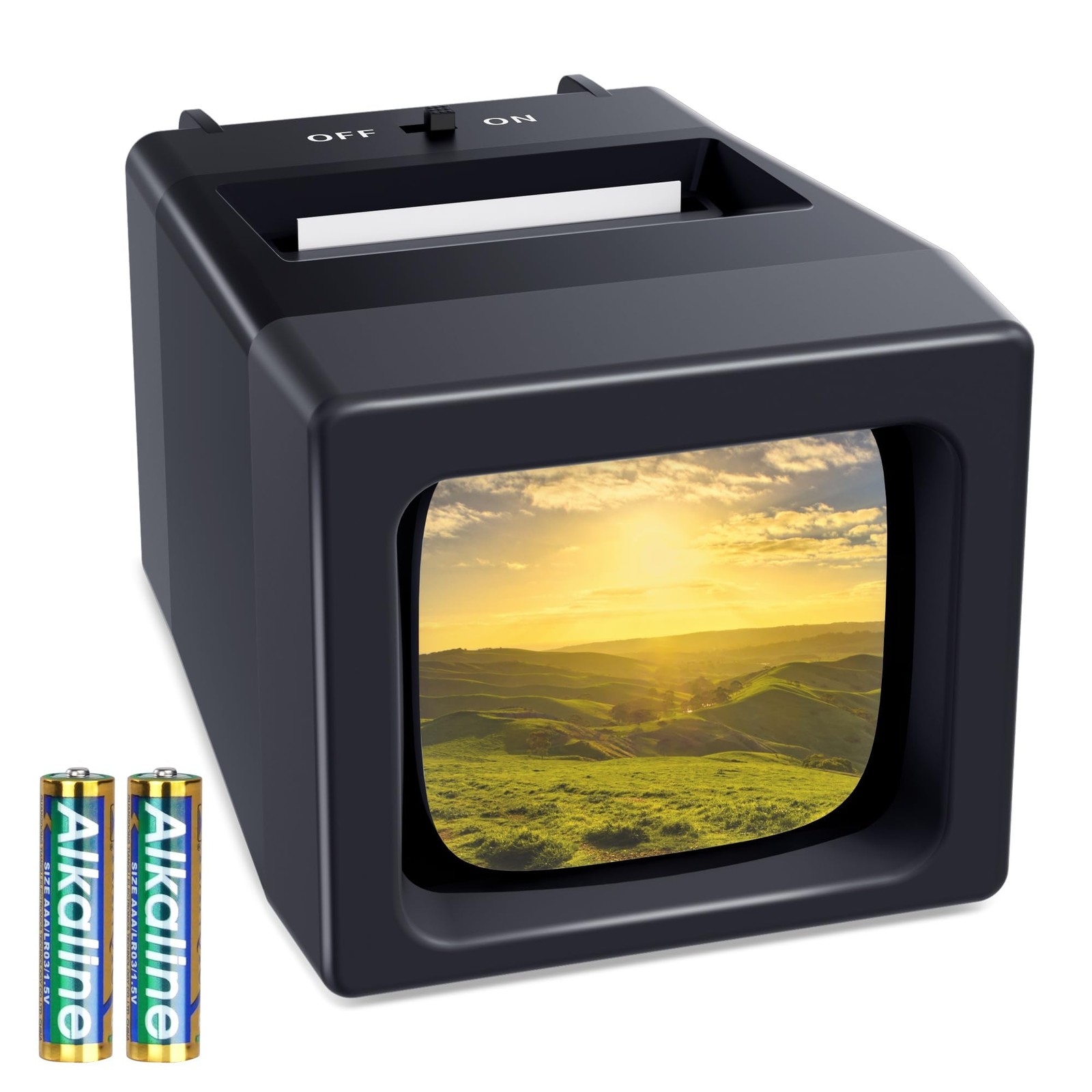 35mm Slide Viewer, 2X Magnification Slide Viewer for Viewing 35mm Slides, Sli...