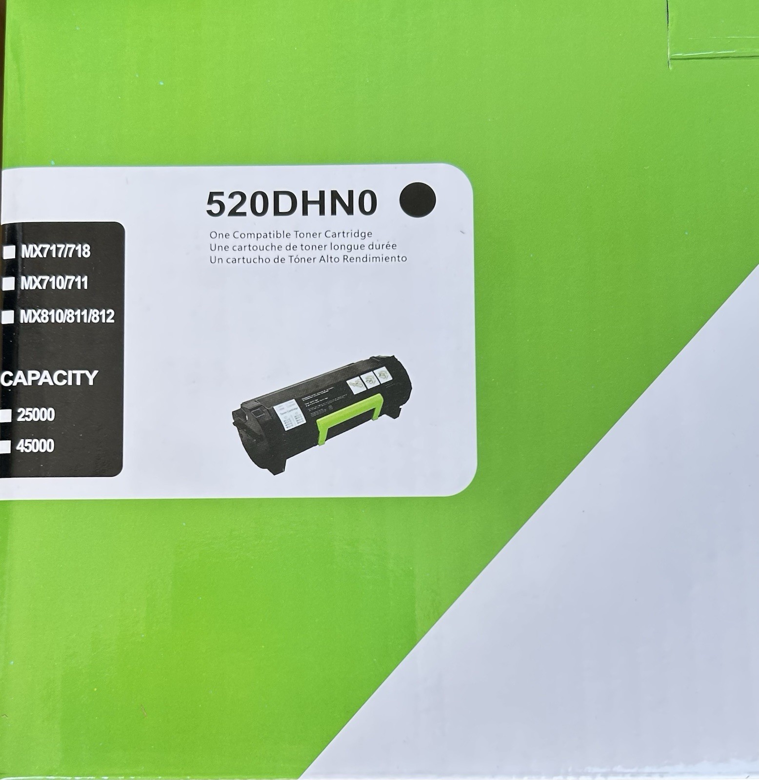 52D1000 Black Toner Cartridge 2-Pack Compatible Lexmark MS710 MS810 MS811 MS812