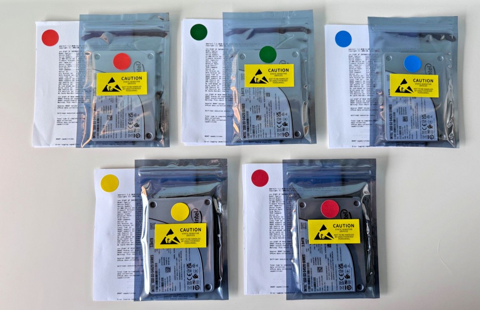 Intel Solidigm D3-S4520 SSDSC2KB038TZ 3.84TB SATA SSD | 0% Wear | SMART Passed