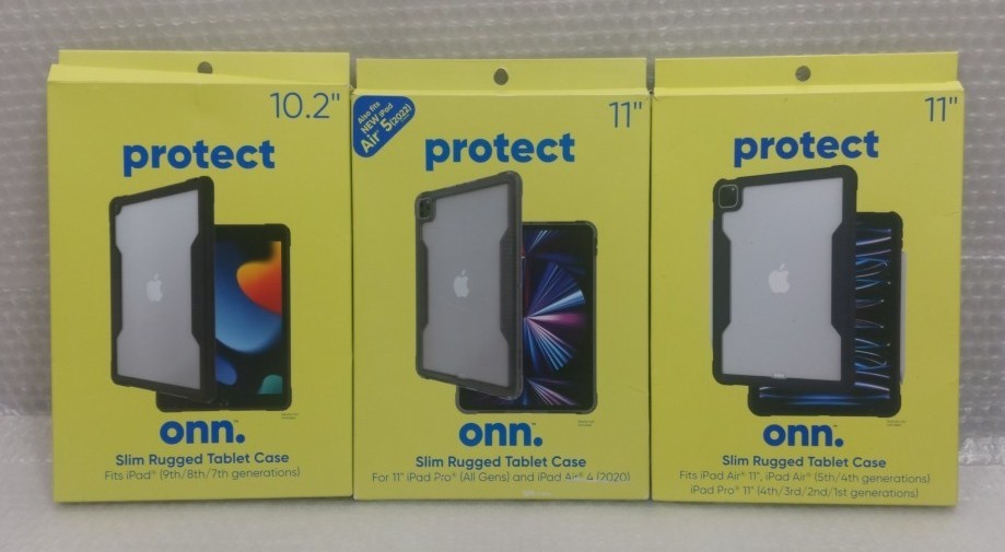 2 New in Box Protect ONN Slim Rugged Tablet Case iPad 10th Gen 2022 Drop Tested