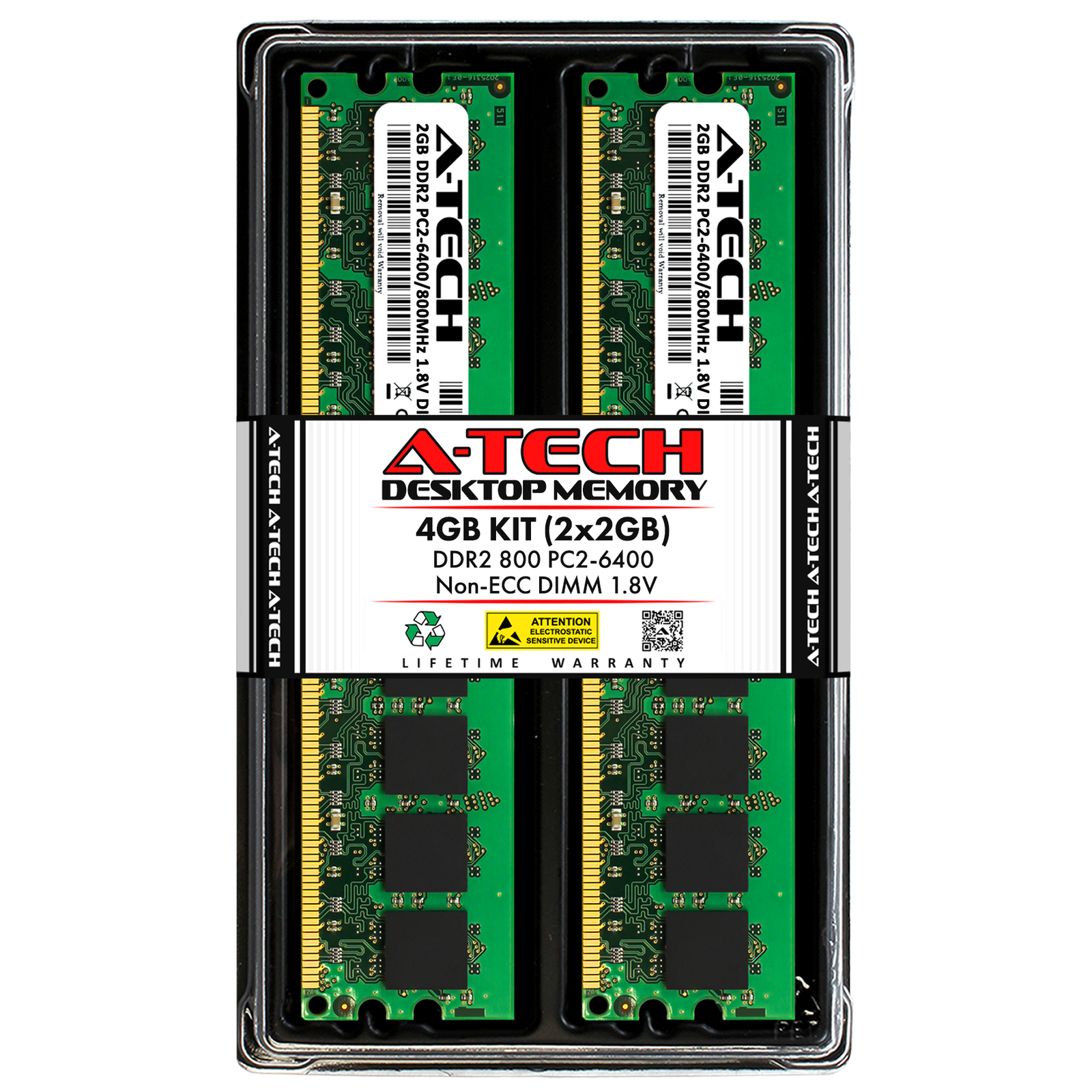 4GB 2x2GB PC2-6400U Intel DB43LD DG33BU DG33TL DG35EC DG41CN D946GZIS Memory RAM