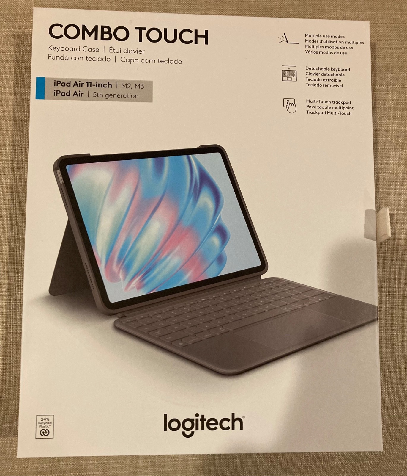 Brand New Logitech Combo Touch Keyboard and Case for 11-inch iPad Air 5th Gen