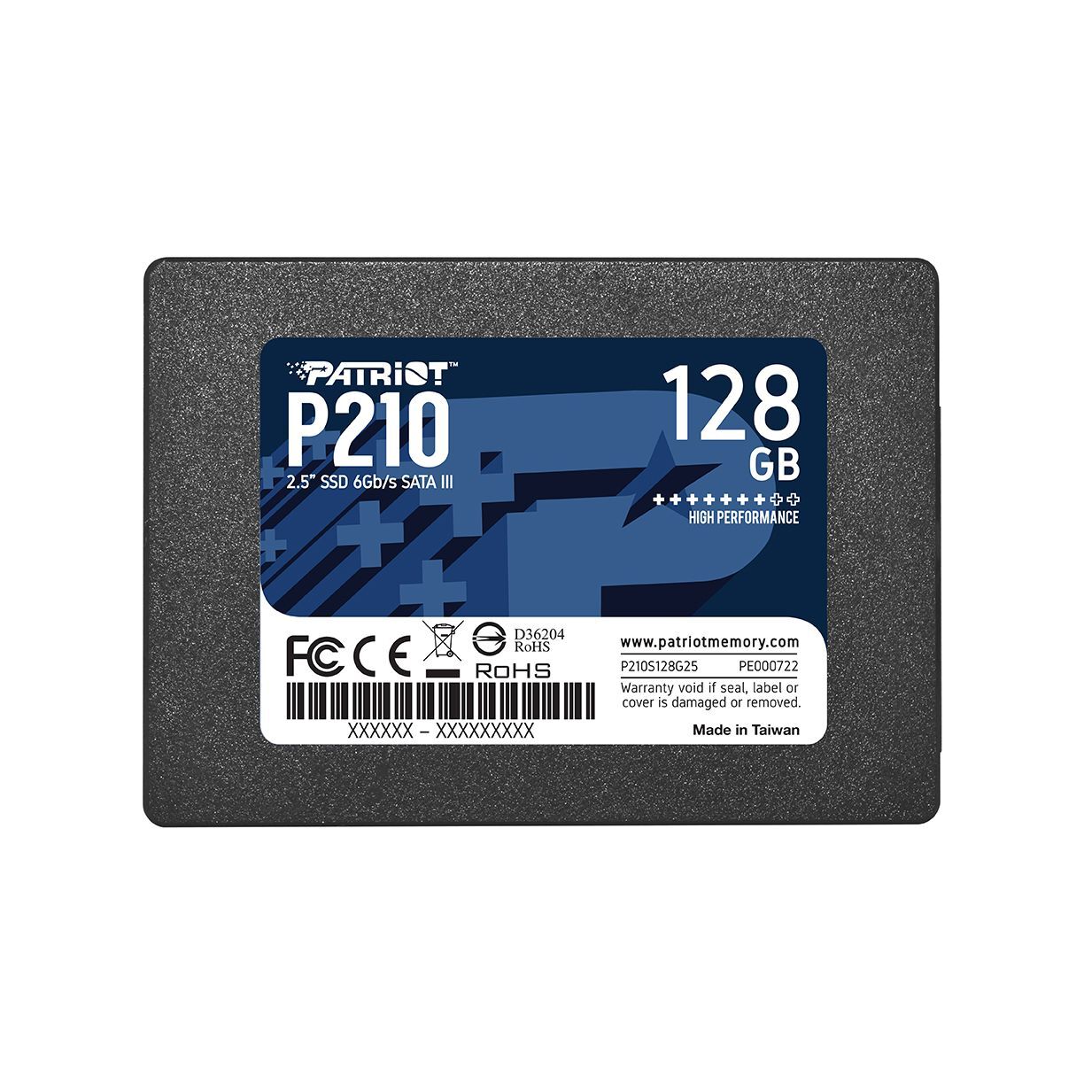 Patriot P210 128GB SSD 2.5" SATA III 6GB/s Internal Solid State Drive For PC/MAC