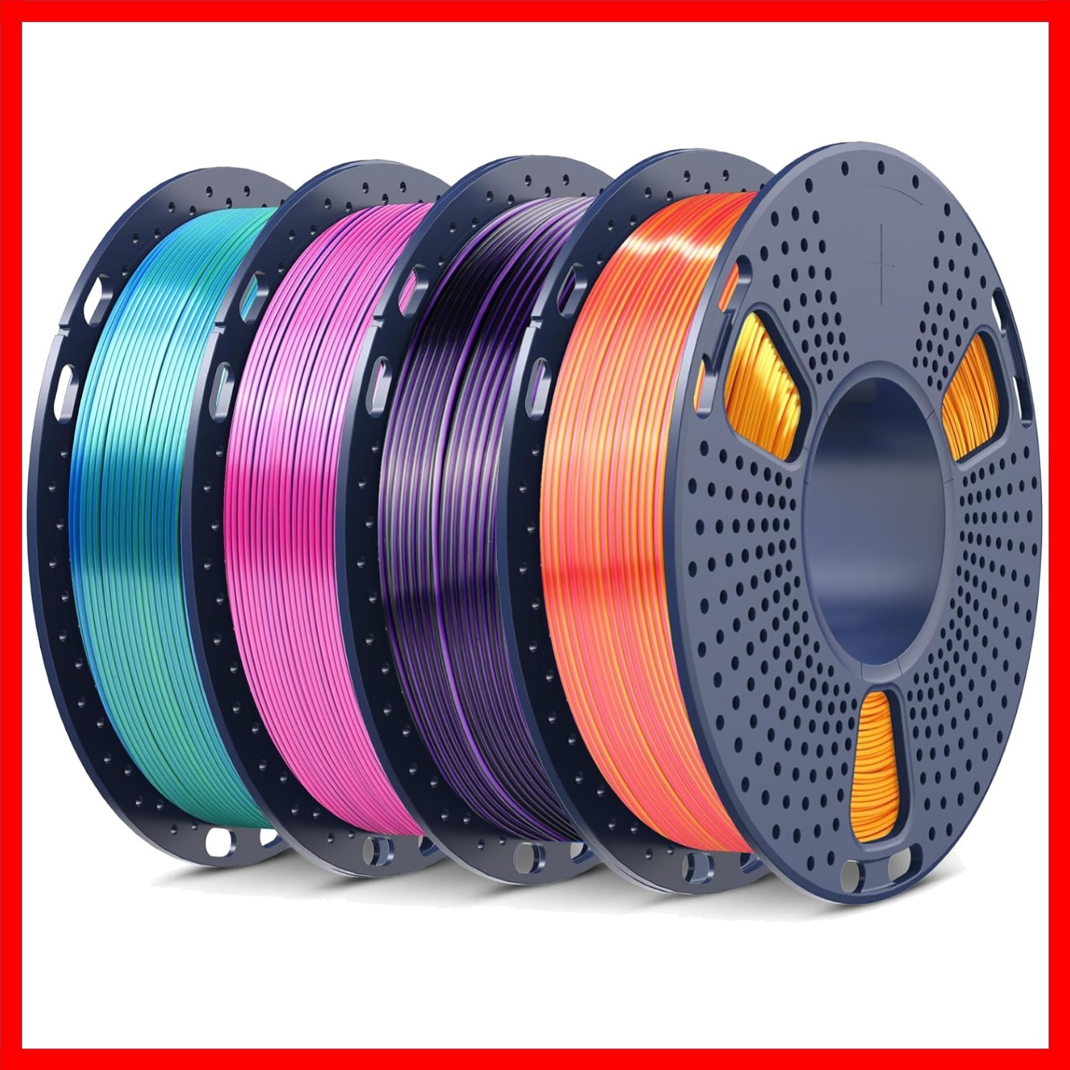 Elegant 250G Silk Dual Color PLA Filament - Vibrant Colors for Creative Designs