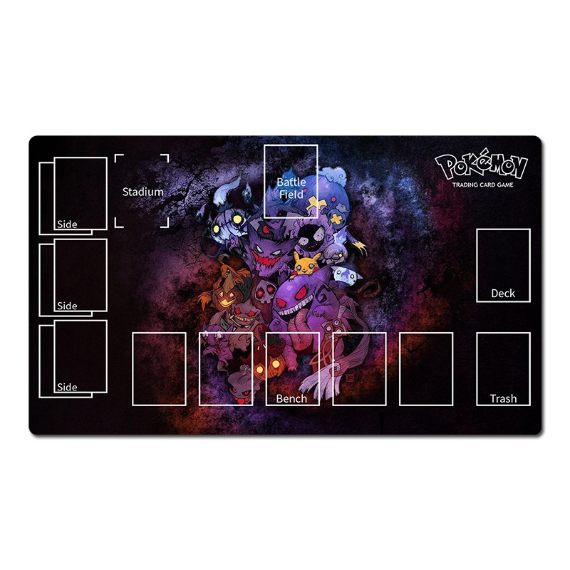 Pokemon Duel Playmat Ghost TCG CCG Play Pad Trading Card Game Mat Mousepad