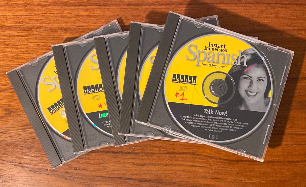 Instant Immersion Spanish - The Euro Method - Deluxe Edition (2002; 5 CD-ROMs)