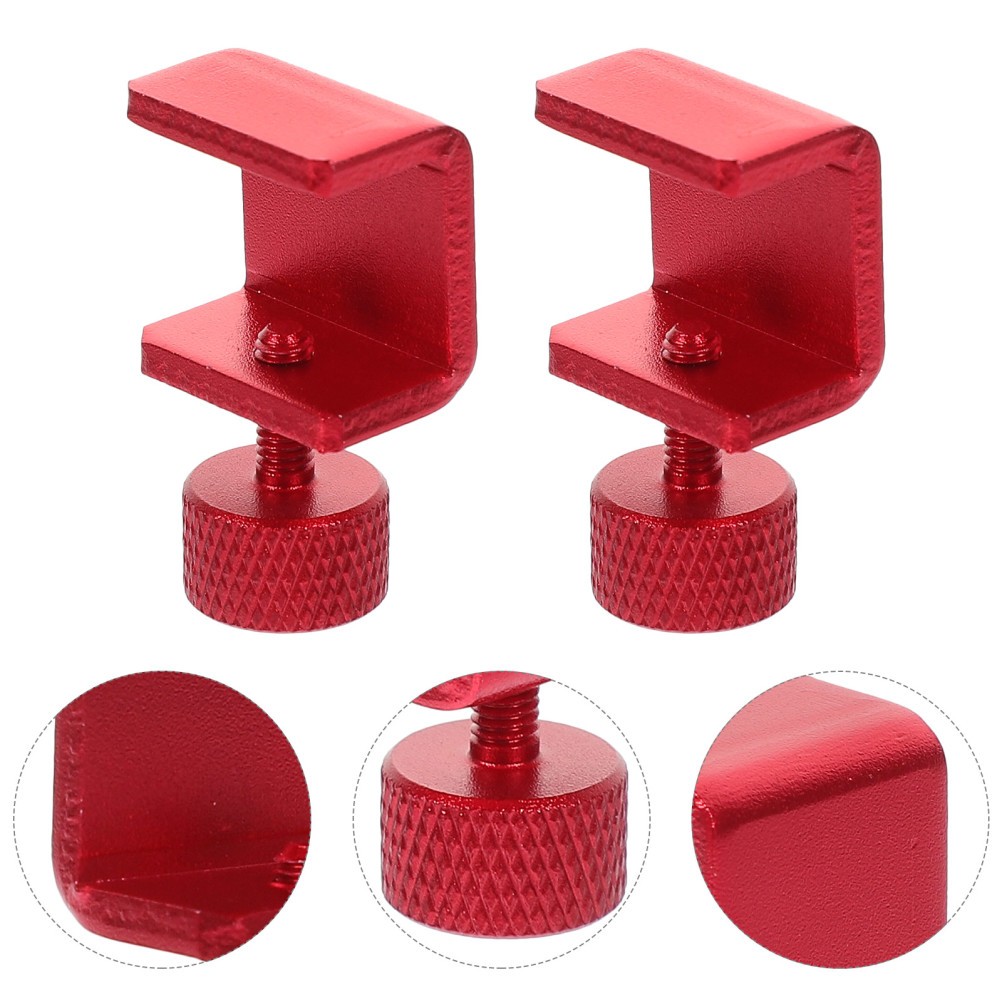 4Pcs Red Aluminum Adjustable 3D Printer Bed Clamps Glass Fixing Clips