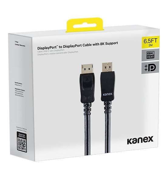 KANEX DisplayPort to DisplayPort Cable(DP to DP Cable)  Hi-Res.  By 1   Get 3 