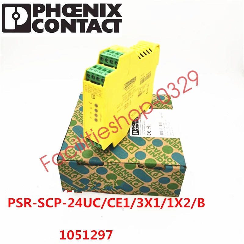 1pcs Phoenix Safety Relay PSR-SCP-24UC/CE1/3X1/1X2/B Order No.1051297 DHL/FedEx