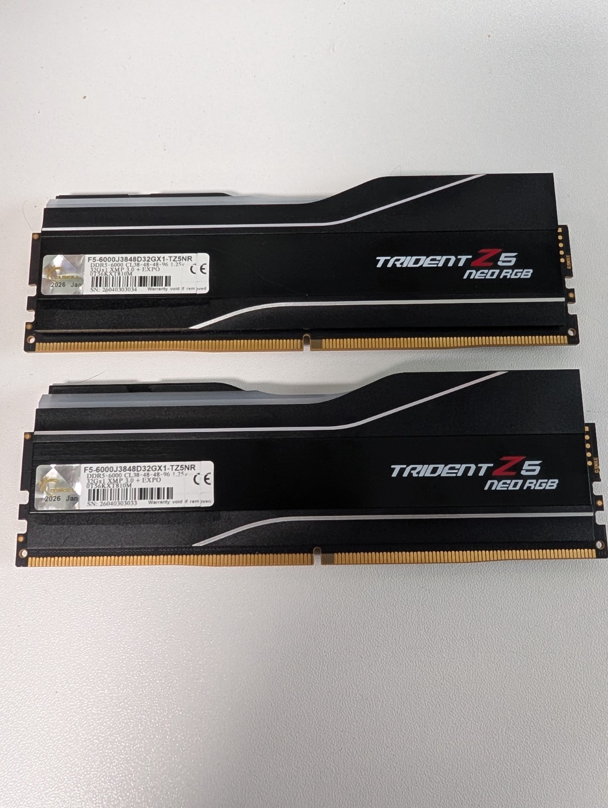 G.Skill Trident Z5 Neo RGB 64GB 2x32GB DDR5 6000 CL38 EXPO AMD AM5