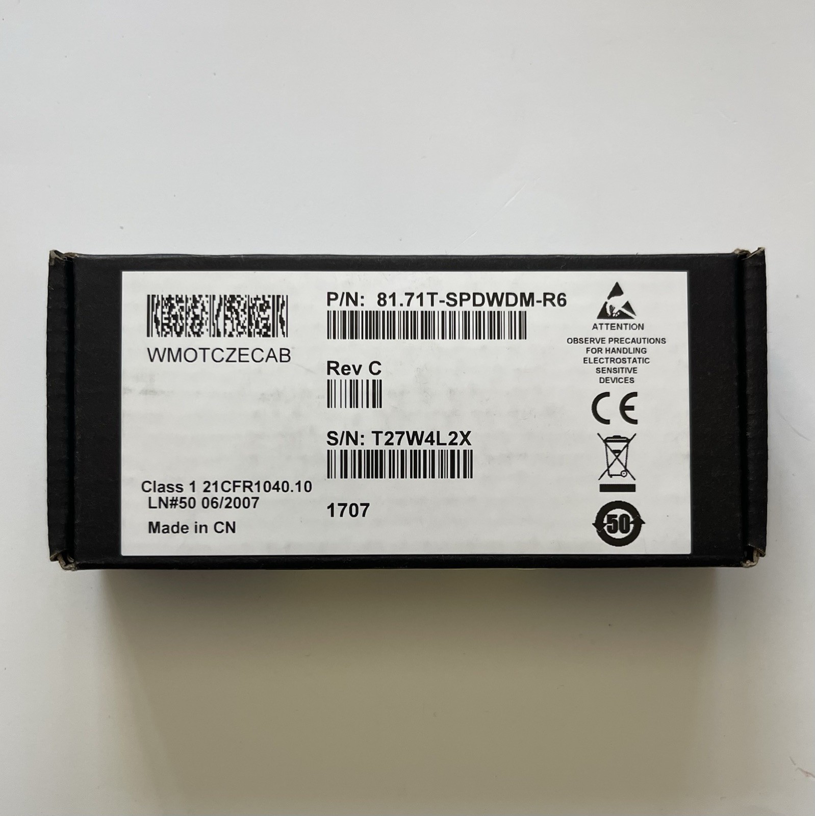 NEW Finisar 81.71T-SPDWDM-R6 Rev C 80km 10G Tunable DWDM Optical Transceiver