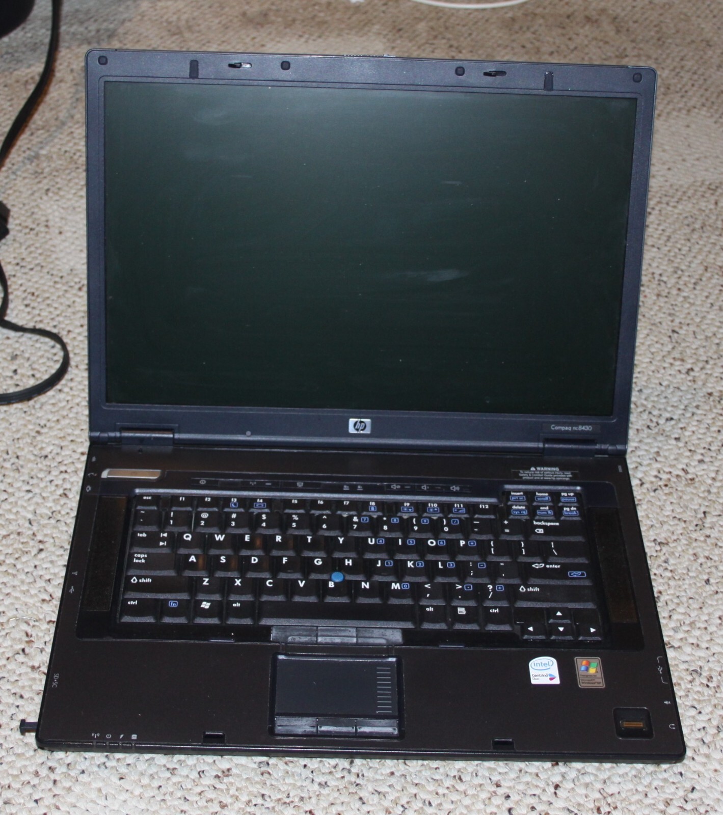 HP Compaq NC8430 No Charger, reset