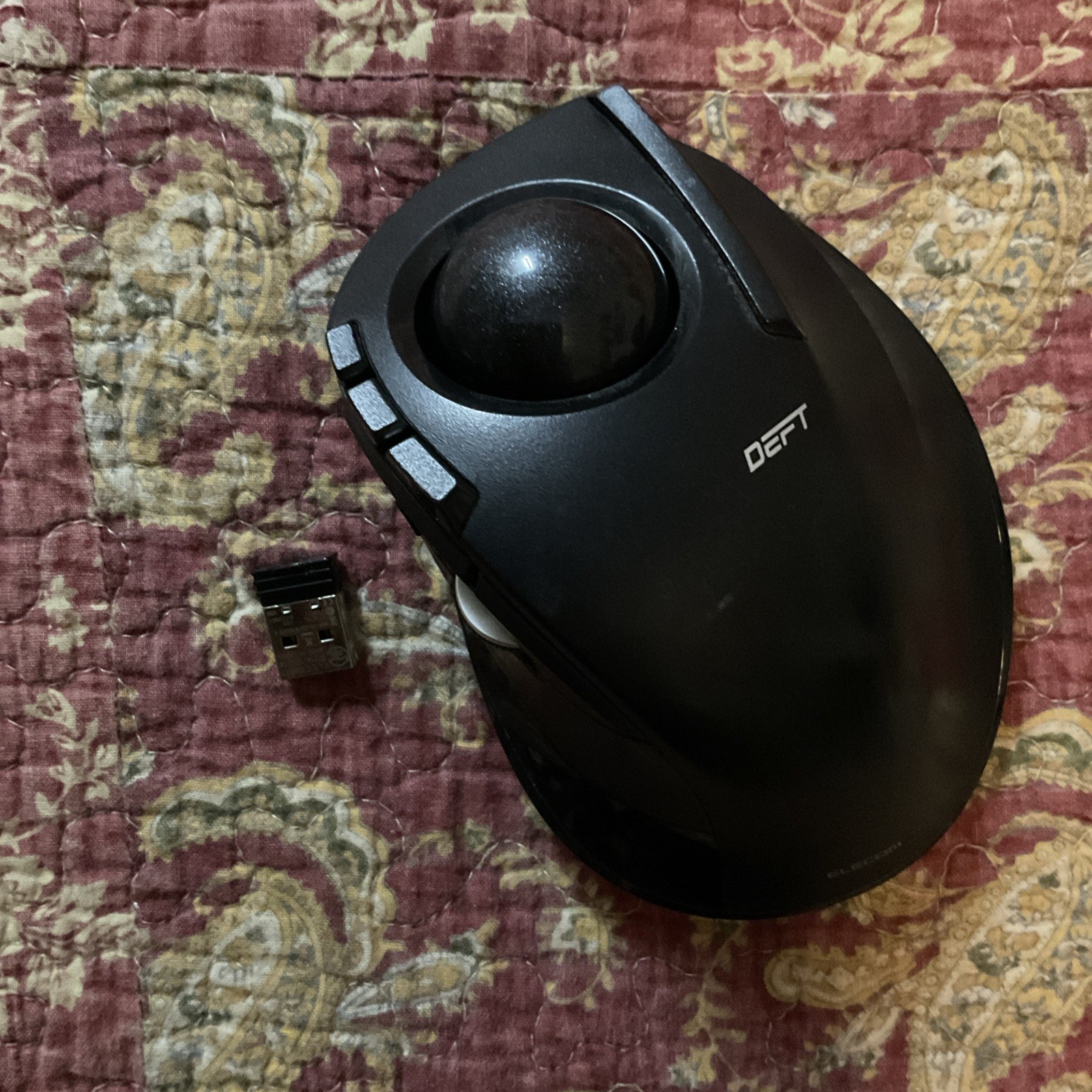 ELECOM M-DT2DR DEFT Trackball Mouse Japan - PC Gaming FPS Tested W Dongle