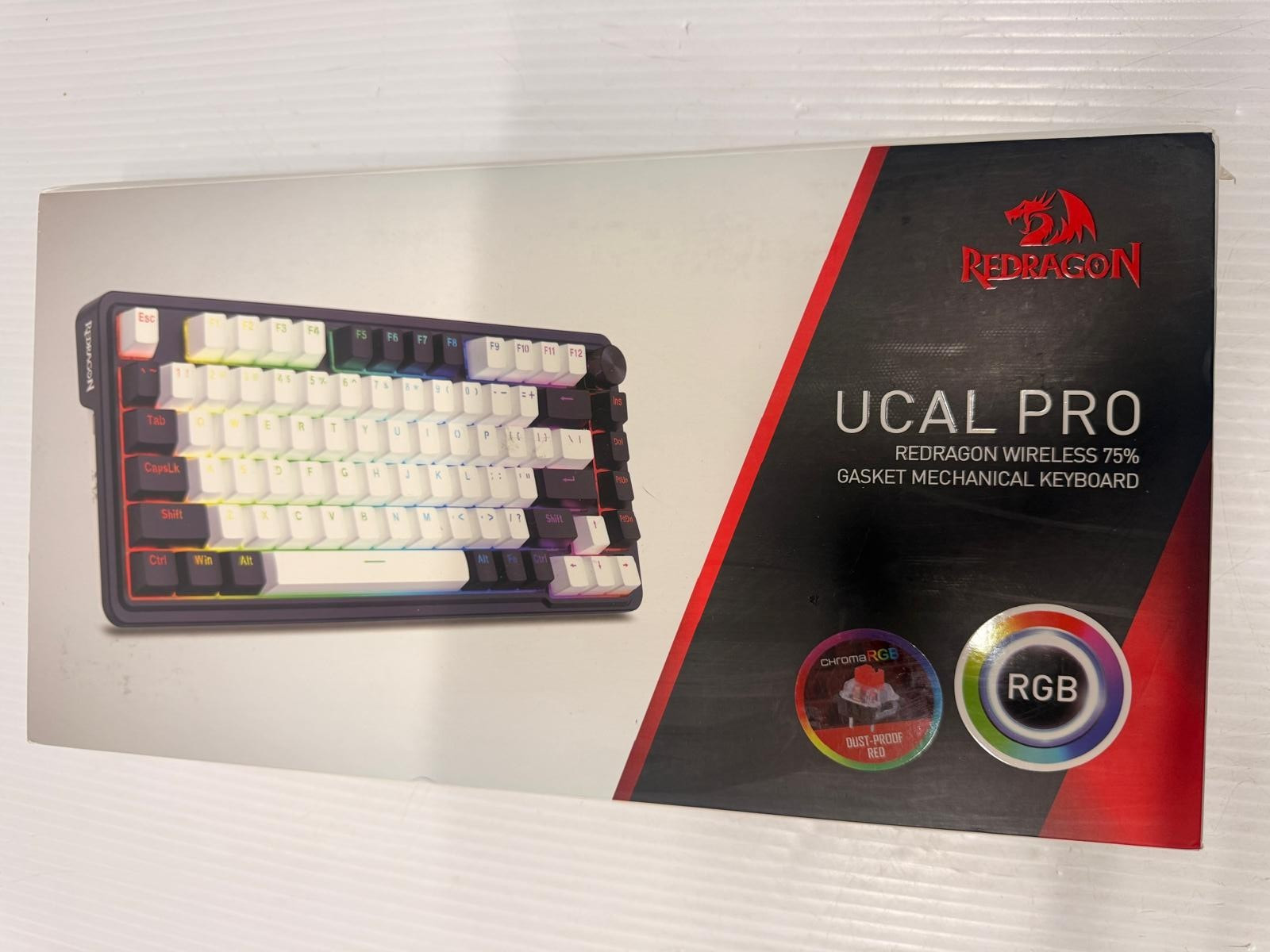 NEW UCAL PRO Redragon Wireless 75% Gasket Mechanical Keyboard RGB (K673)