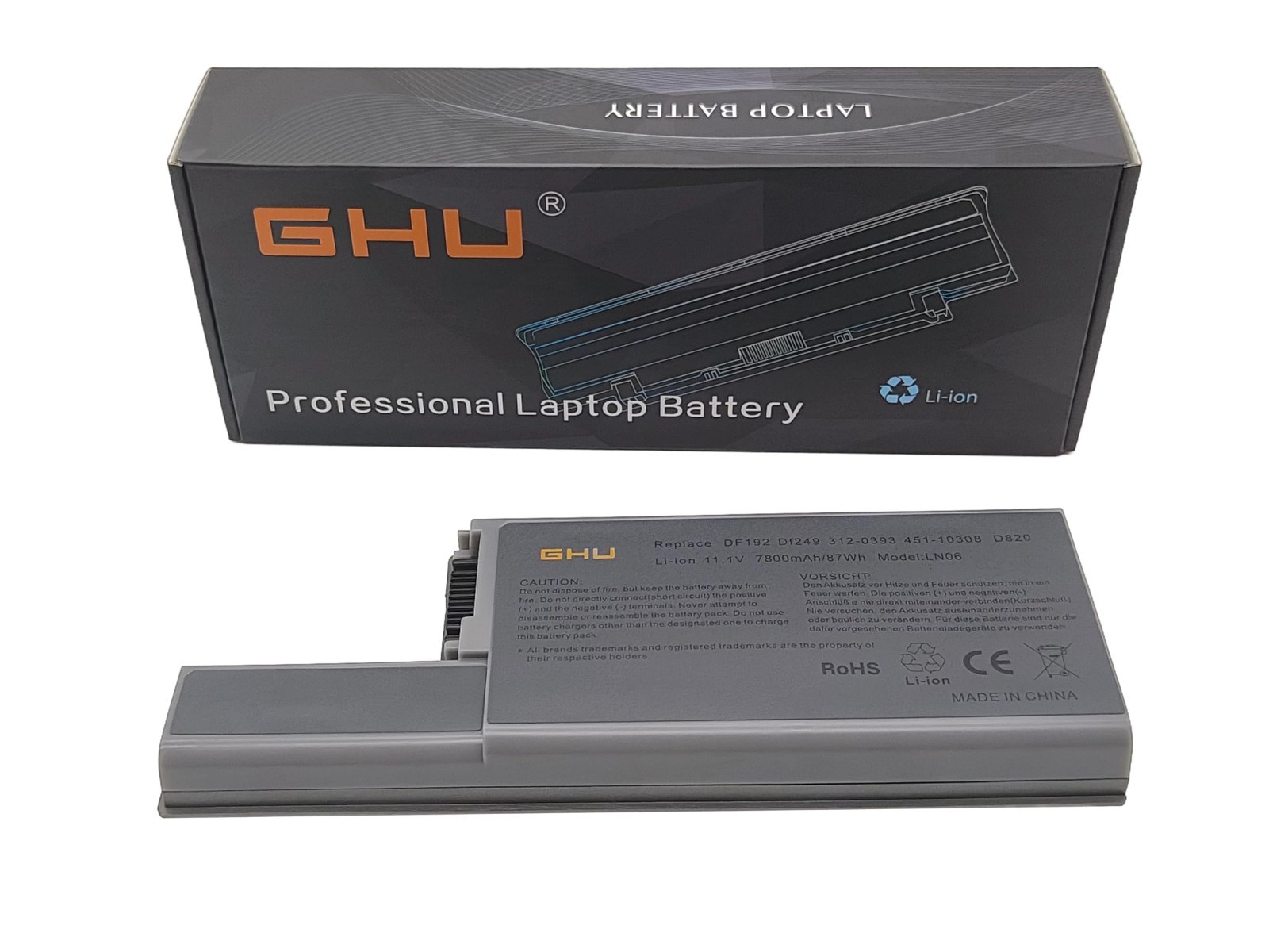 High-Capacity 87WH Laptop Battery Replacement for Dell Latitude D531 D820 D830 M