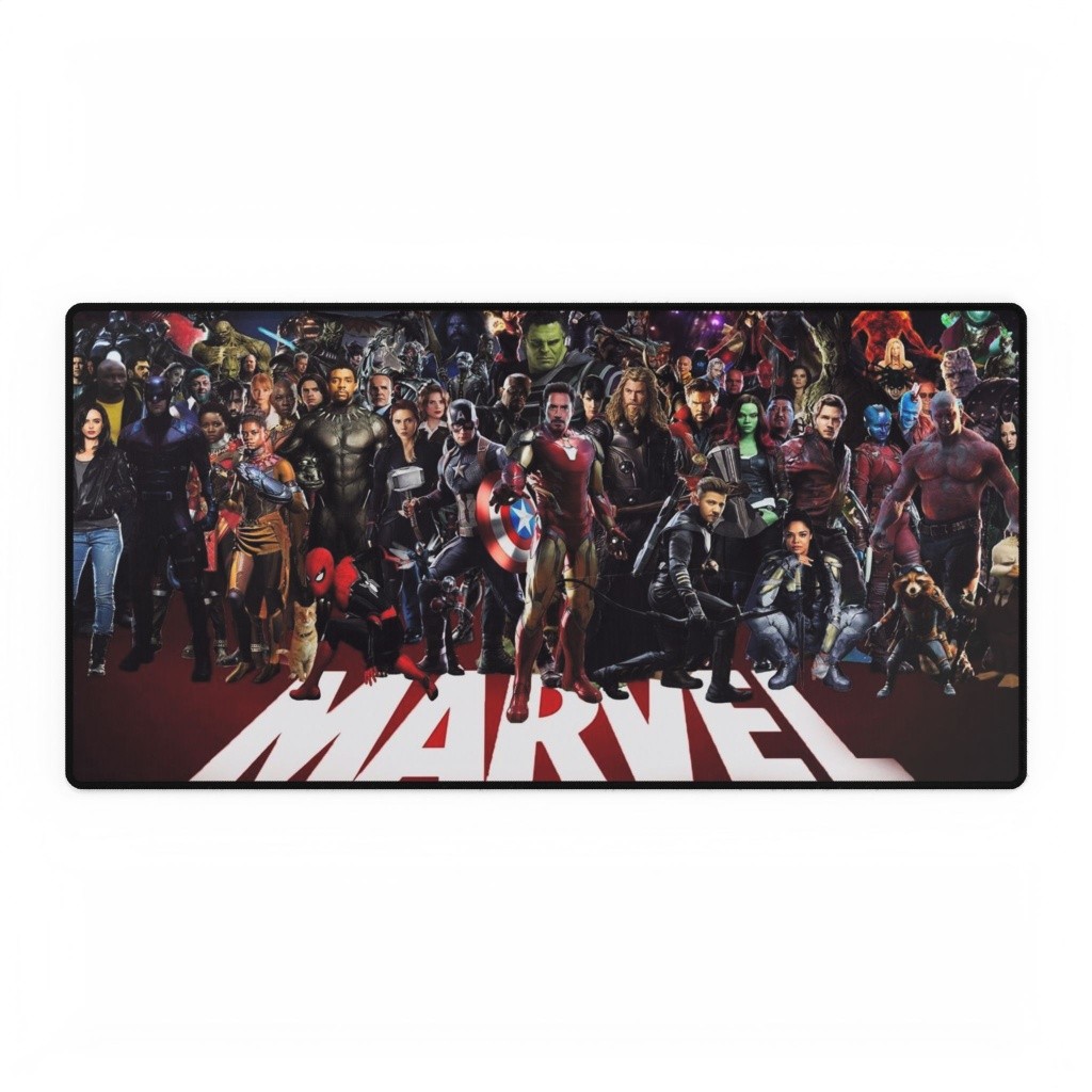 MCU Cinematic Universe Heroes Cast Lineup Mouse Pad Desk Mats Marvel Comics