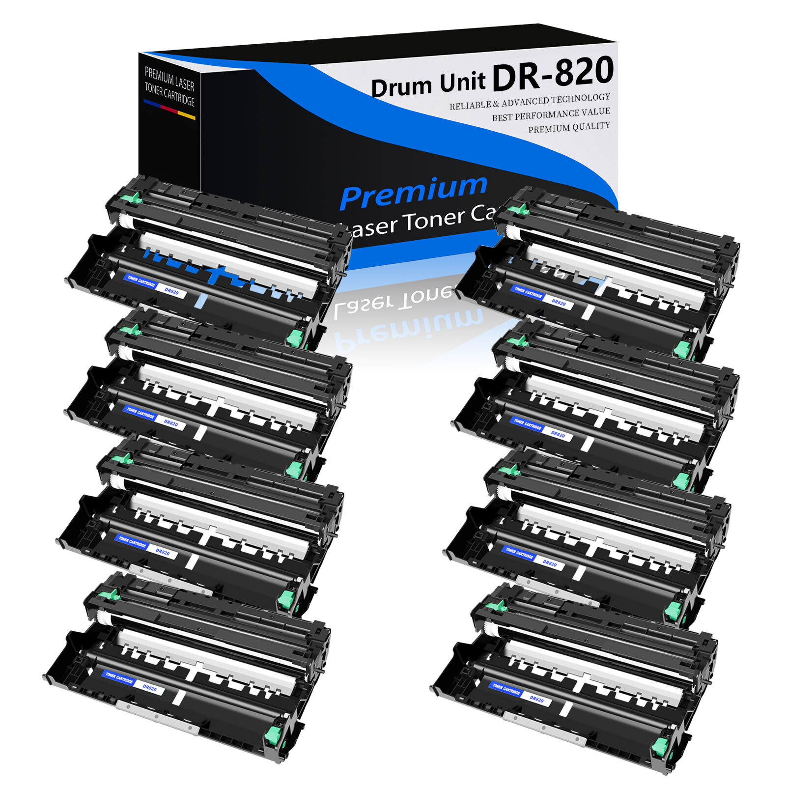 8 PACK for Brother DR820 Drum Unit DCP-L5500DN MFC-L6800DW MFC-L5900DW HL-L5000D