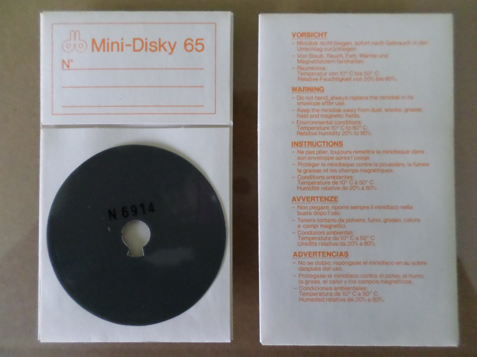 5 x Mini-Disky 65 65mm DB Döbbelin & Boeder Floppy Diskette Olivetti - NEW & RARE