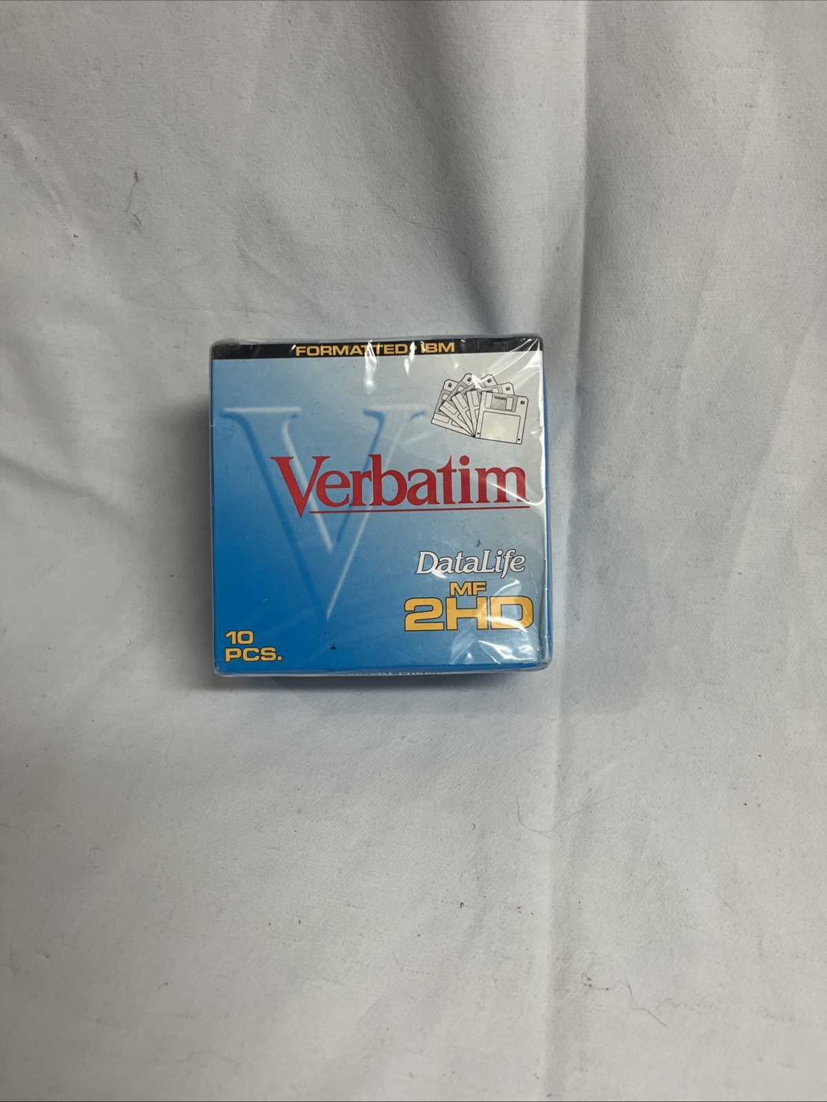 Verbatim Datalife 3.5" Floppy Disks 10 Pack MF-2HD 1.44MB New Sealed