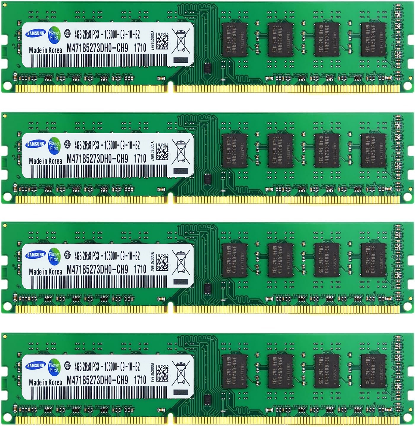 Samsung DDR3 8GB 16GB KIT 1333MHz 1600Mhz 1.5V Desktop DIMM Memory RAM 2x4G 4x4G