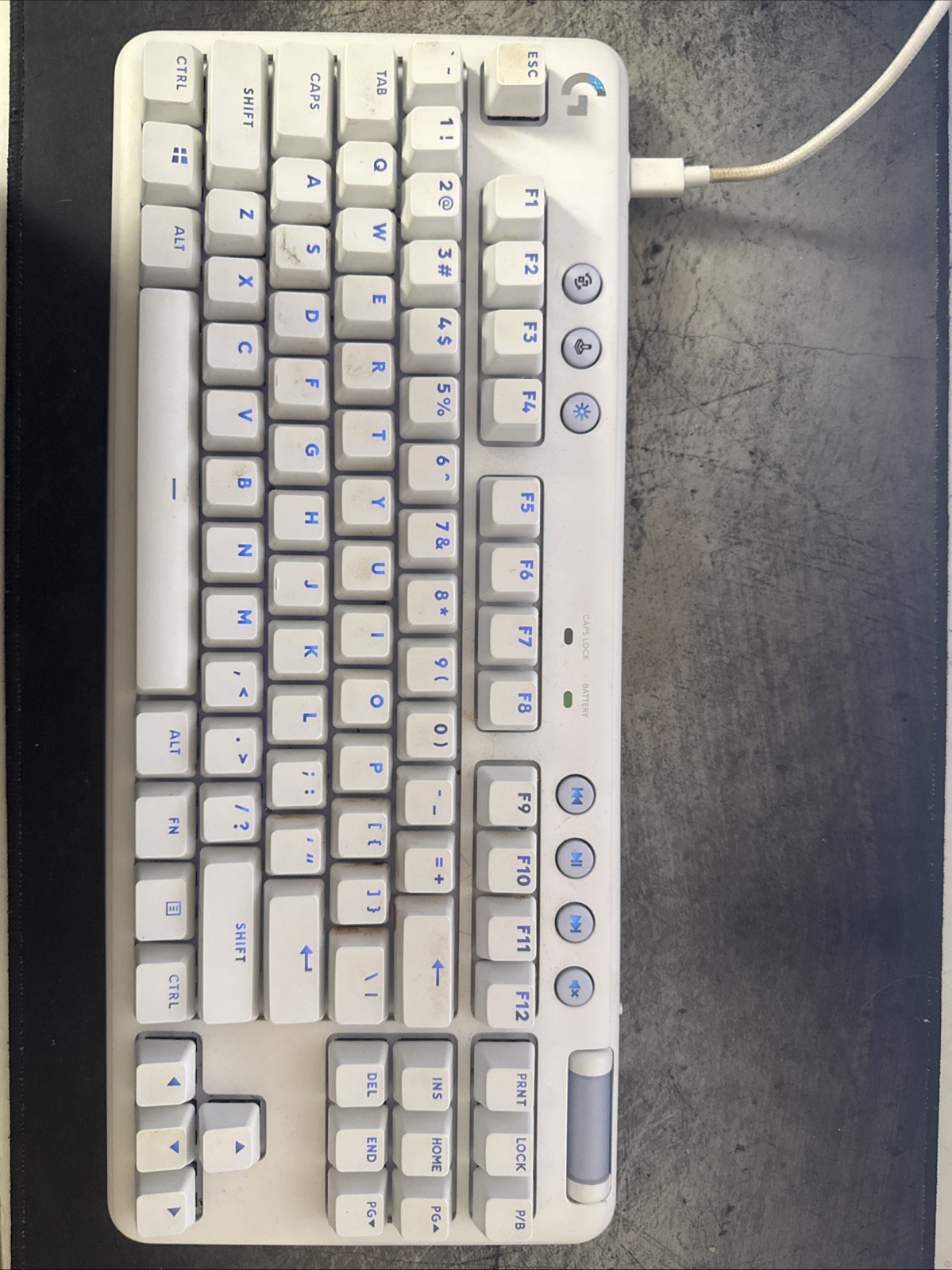 Logitech G715 TKL Aurora Collection Wireless Mechanical Gaming Keyboard - White