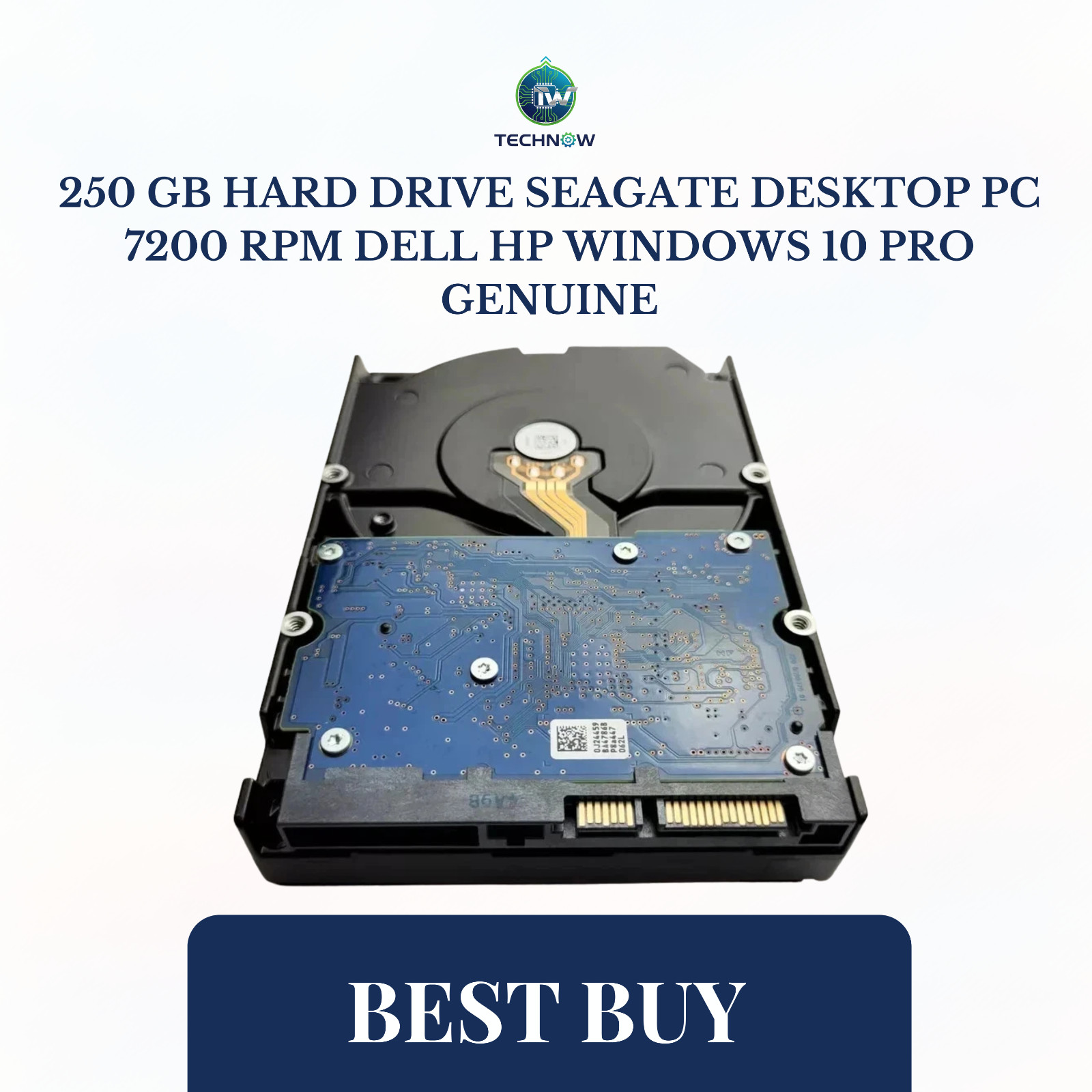 250 GB Hard Drive Seagate Desktop PC 7200 RPM Dell Hp Windows 10 Pro Genuine
