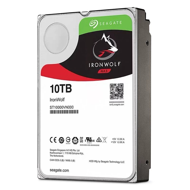 Seagate IronWolf ST10000VN000 10TB 7200RPM CMR SATA 3.5" NAS Hard Drive HDD