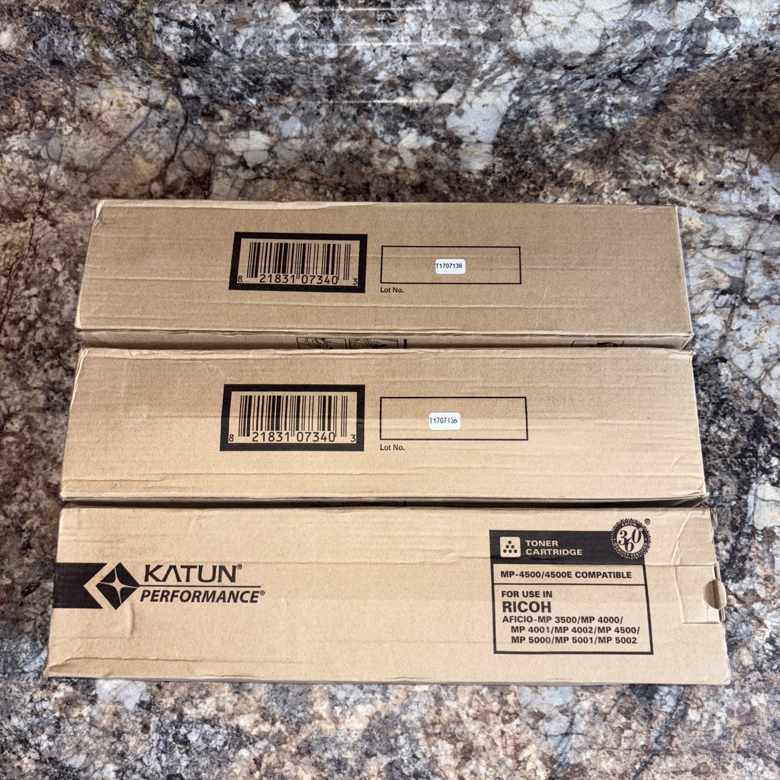 3 Pk Katun KP43387 Black Toner Cartridge