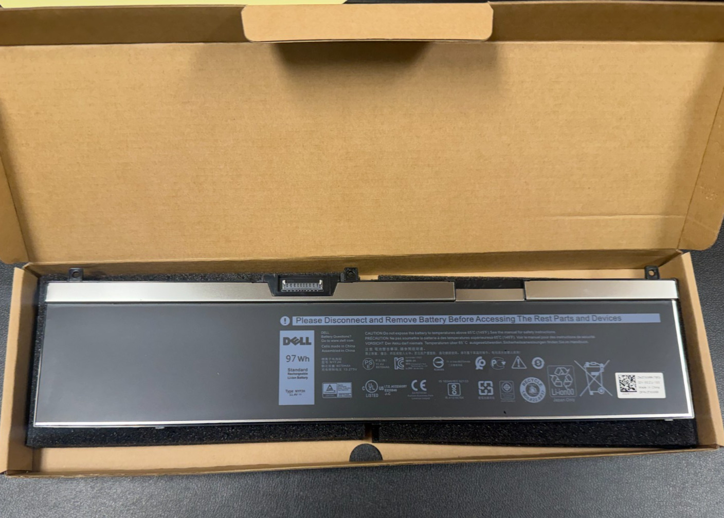 Genuine NYFJH Battery For Dell Precision 7330 7530 7540 7730 7740 P74F P34E 97Wh
