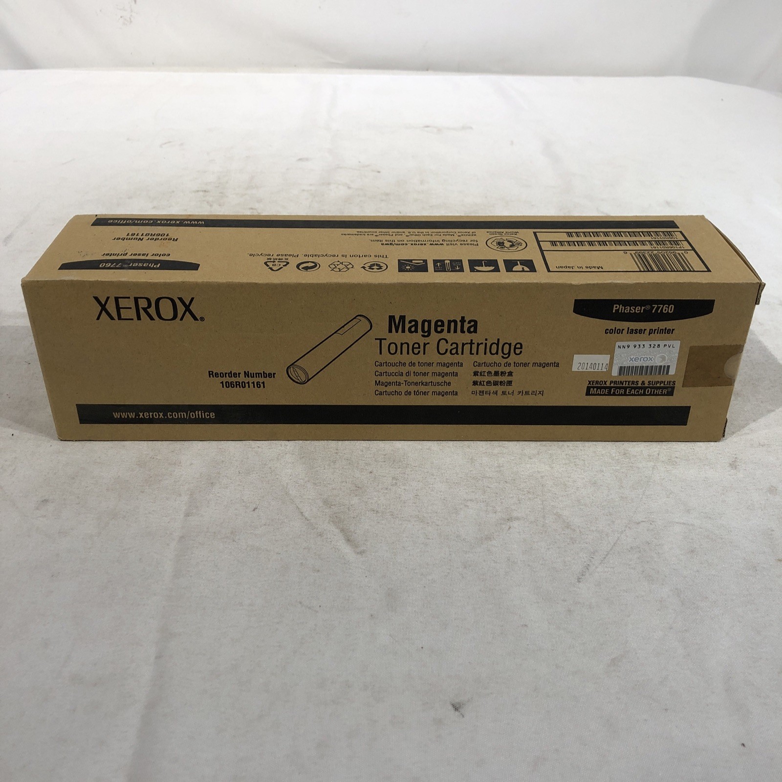 Xerox Phaser 7760 Genuine Original 106R01161 Magenta Toner~ New Sealed Box