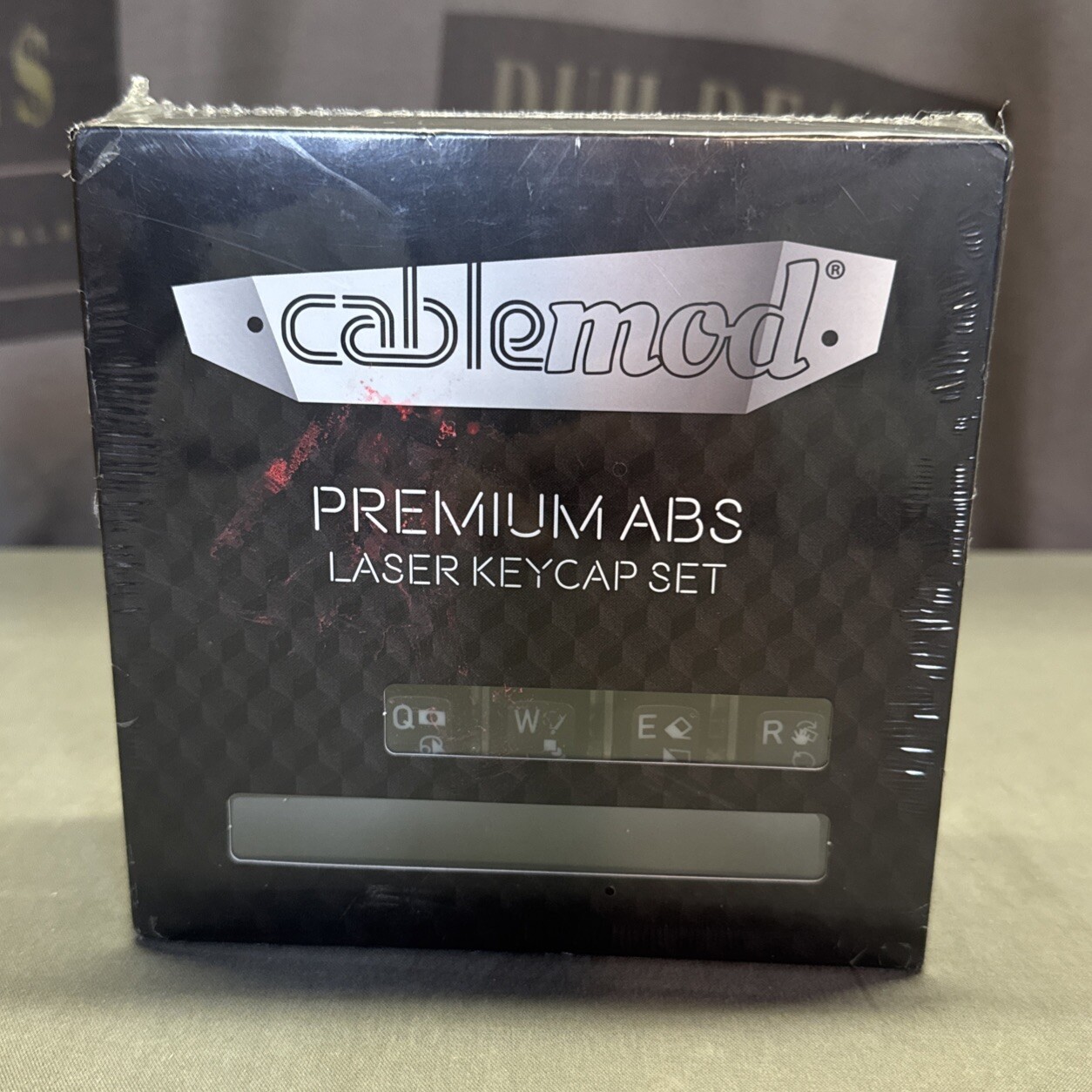 CableMod Premium ABS Laser Keycap Set - CM Black, OEM Profile, ANSI 113 Keys